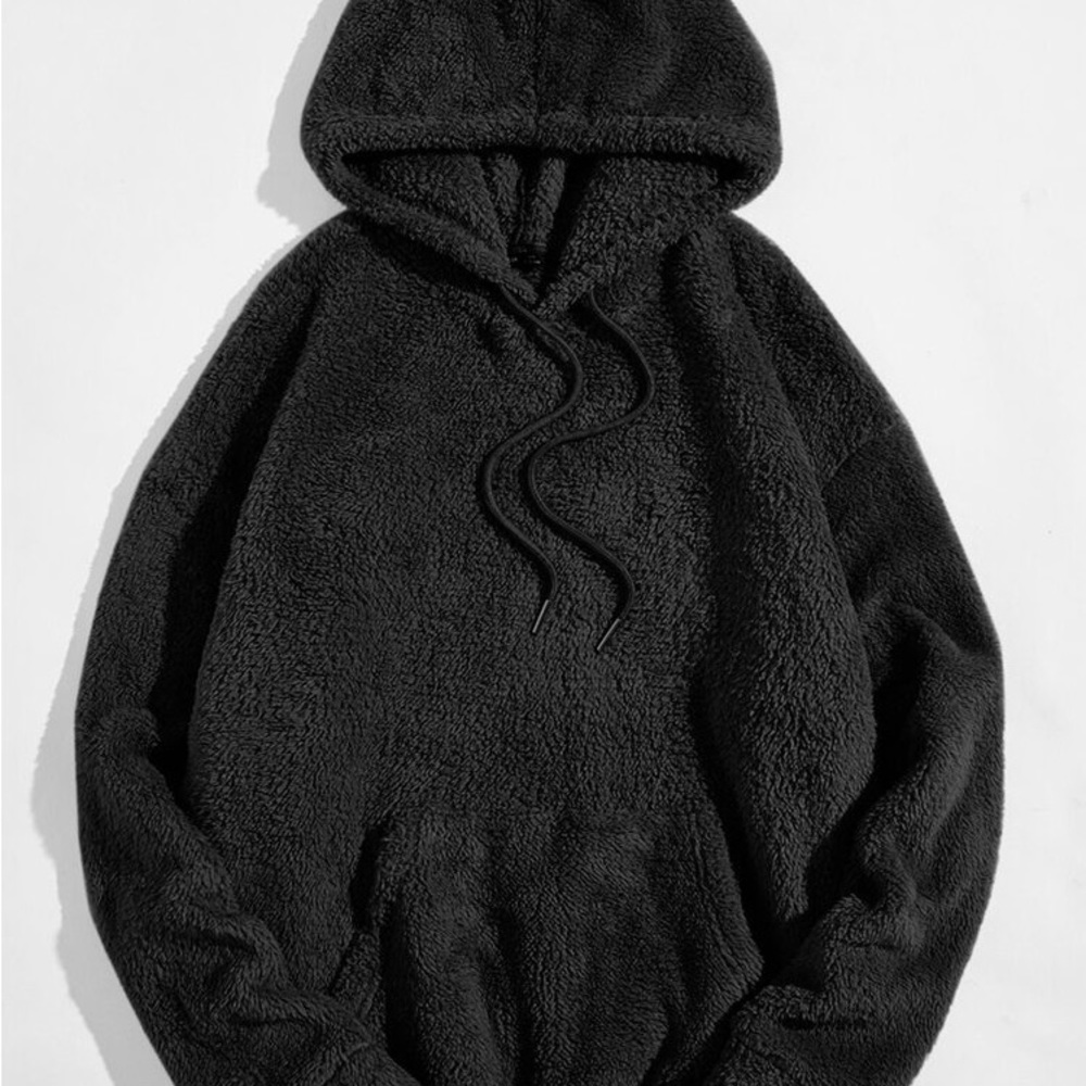 SHEIN Teddy Drawstring Hoodie XL NWT